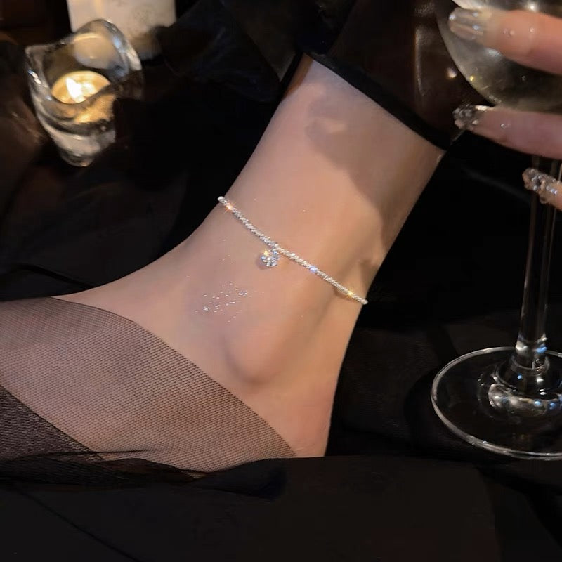 精緻閃鑽小眾腳鍊Delicate Diamond Anklet