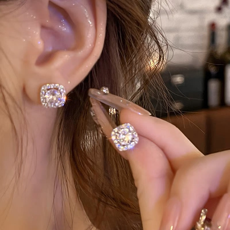 閃鑽輕奢抗敏耳環Diamond earrings