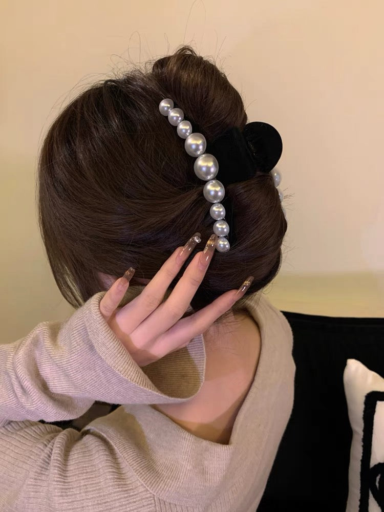 法式復古高級珍珠髮夾French Vintage Pearl Hair Clip