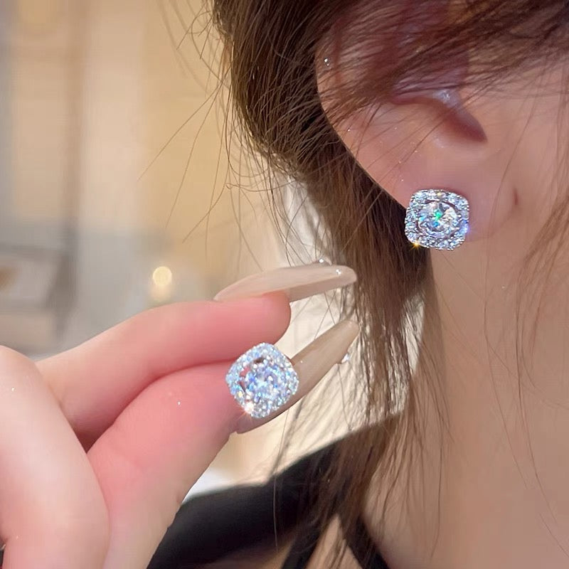 閃鑽輕奢抗敏耳環Diamond earrings