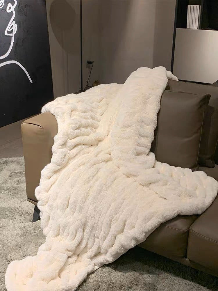 Ins風泡泡毛毯soft comfortable blanket