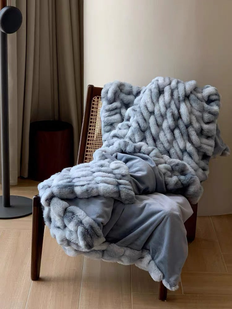 Ins風泡泡毛毯soft comfortable blanket