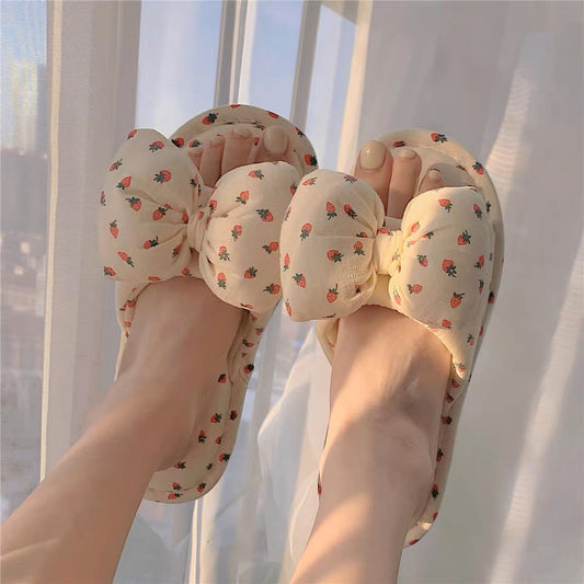 居家超可愛少女心草莓拖鞋Cute Girly Strawberry Slippers